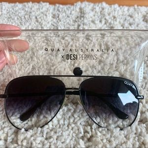 Quay Australia x Desi Perkins Aviator Sunglasses